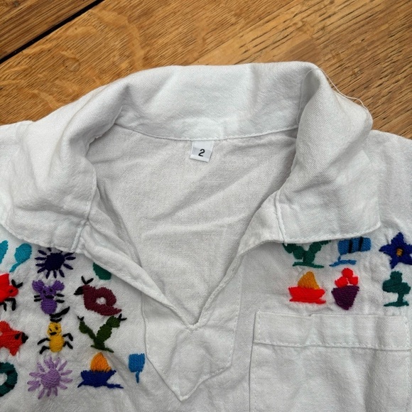 Embroidered Toddler Short Sleeve Top - Picture 2 of 5